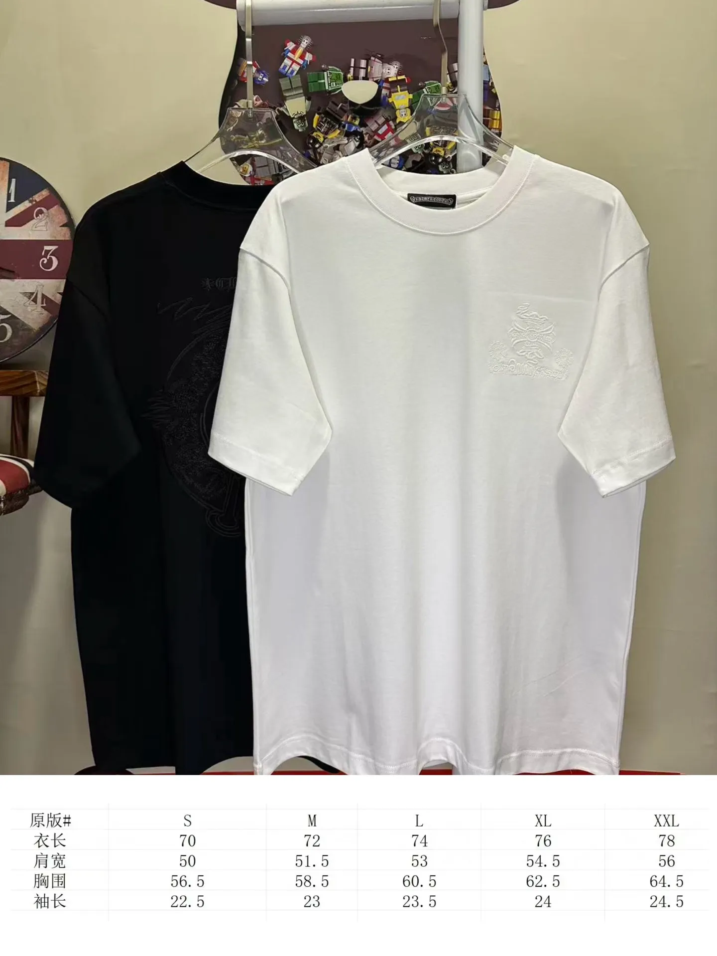 L 26904# Chrome Hearts g ！ ： Quality 🪡 ：Black White SIZE：S-XXL